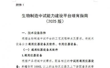 福建工信】关于开展生物制造中试能力建设平台培育工作的通知